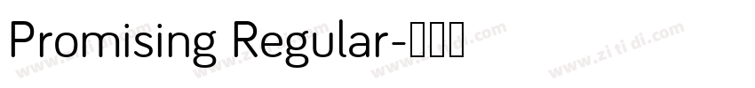 Promising Regular字体转换